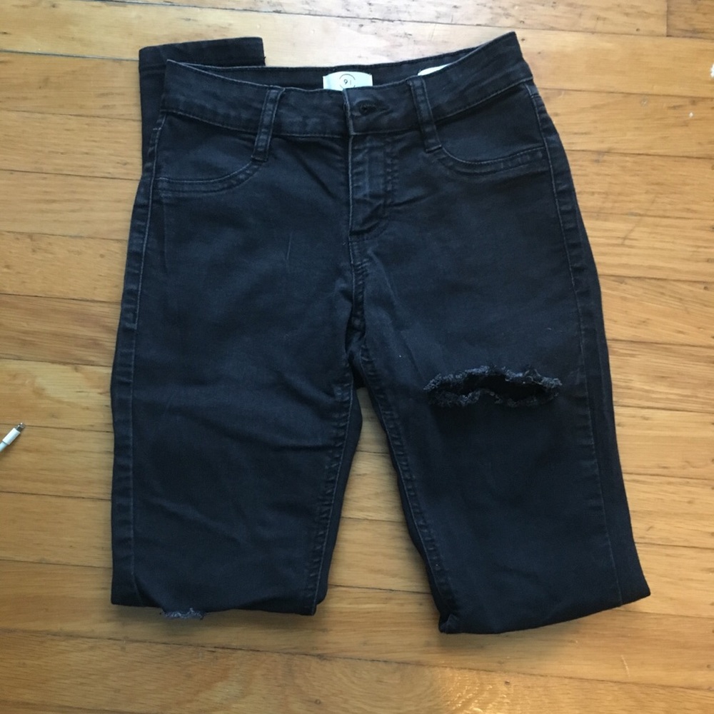 BLACK COTTON ON SKINNY JEANS